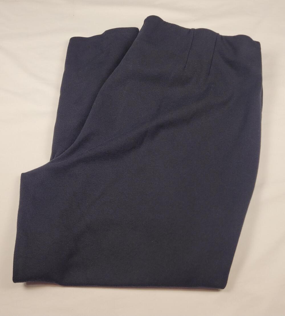 Lane Bryant Leggings Womens 28 Plus Navy Faux Suede Ankle High Rise Stretch Pant